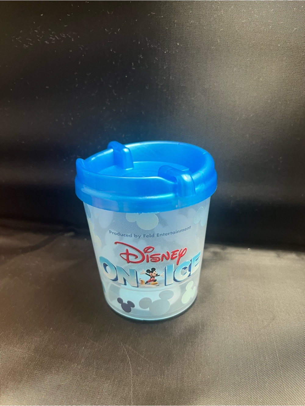 Disney On Ice Souvenir Sipper Cup with Blue Lid – Reusable Collectible Drink Cup
